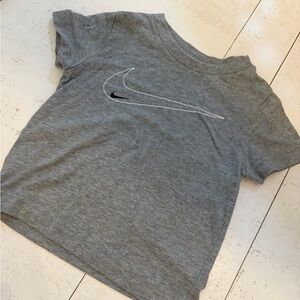 Nike Kids Heather Gray Short Sleeve Tee